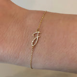 Diamond Initial Bracelet