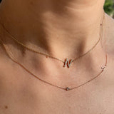 Diamond Initial Necklace