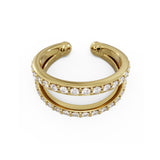 Double Pavé Ear Cuff