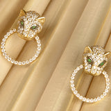 Diamond Jaguar Earrings