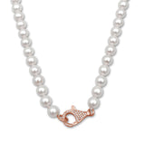 Pearl Necklace Diamond Lock