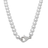 Pearl Necklace Diamond Lock
