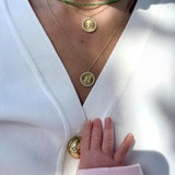 Radial Double Initial Necklace