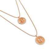 Radial Double Initial Necklace