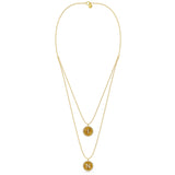 Radial Double Initial Necklace