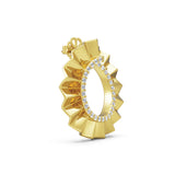 Ribbed Diamond Earrings