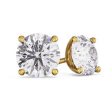 Round Diamond Stud Earrings