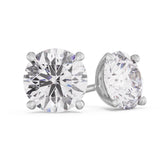 Round Diamond Stud Earrings