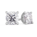 Cushion Diamond Stud Earrings