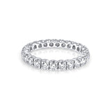 Eternity Diamond Ring - Available in 18K white, rose & yellow gold. Wear it alone or stacked. 1.80mm band: Carat Weight: ~0.80 carats depending on ring size.