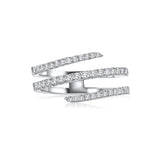 Gorgeous ring to wear on your index or middle finger! the ribbon ring is a piece that cannot go unnoticed. Carat Weight: ~1carat. Available in yellow, white and rose 18k gold.