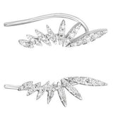 Diamond Climber Earrings with 18k White solid Gold
