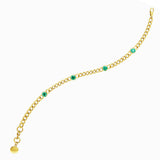 Chain Bracelet with 4 Gemstones