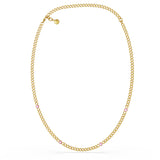 Chain Necklace with 4 Gemstones
