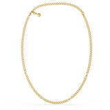 Chain Necklace with 4 Gemstones