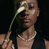 Half Marquise Diamond Ring