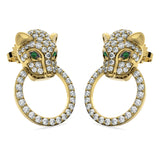 Diamond Jaguar Earrings