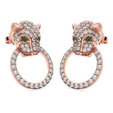 Diamond Jaguar Earrings