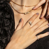 Jaguar Pavé Open Ring