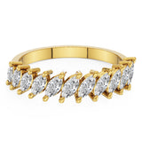 Half Marquise Diamond Ring