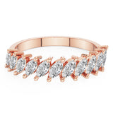 Half Marquise Diamond Ring