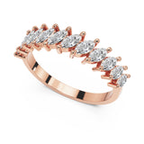 Half Marquise Diamond Ring