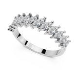 Half Marquise Diamond Ring