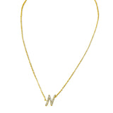 Diamond Initial Necklace