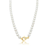 Pearl Necklace Diamond Lock