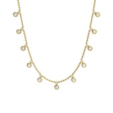 Rainfall Necklace - 11 Diamonds
