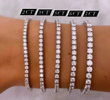 18K solid Gold, Round Diamonds color G-F with varying total carat size (2-7carats)  The classic tennis diamond bracelet is an old design that never gets out of trend. It elevates your style and adds a touch of modernity to your wrist. It is an item that gets passed on from mother to daughter, don't miss your chance on investing in this gorgeously classic item. Available in many carat sizes that match your style and budget!  Available in Yellow, White and Rose Gold. Payment facilities available at check out.