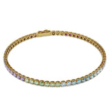 XL Rainbow Tennis Bracelet