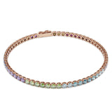 XL Rainbow Tennis Bracelet