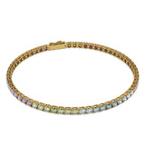 Rainbow Tennis Bracelet