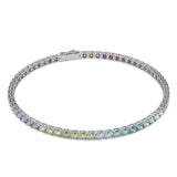 Rainbow Tennis Bracelet