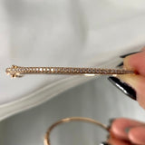 Thin Diamond Bangle