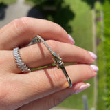 Thin Diamond Bangle