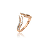 Wave Diamond Ring