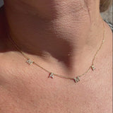 MAMA Diamond Necklace (spaced letters)