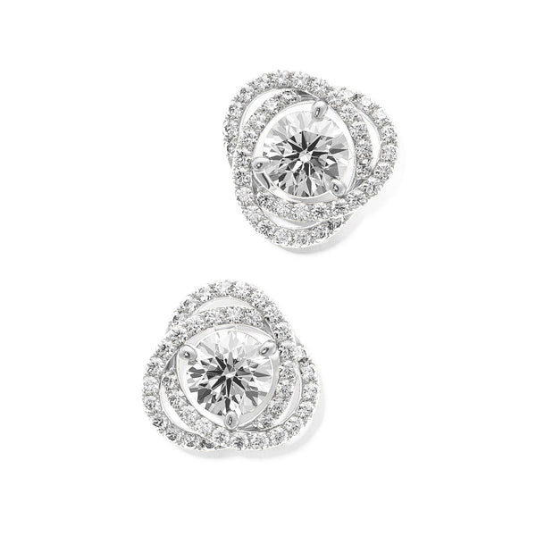 Camellia Diamond Stud Earrings BAHIA Fine Jewellery