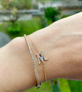 Diamond Initial Bracelet