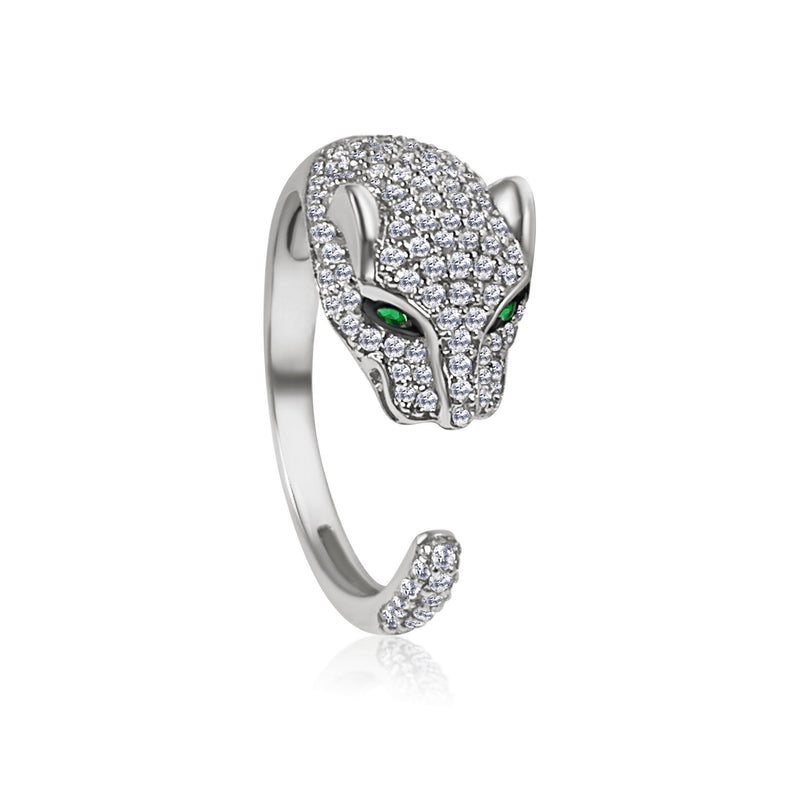 Jaguar Pavé Open Ring