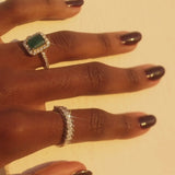 Half Marquise Diamond Ring