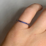 Blue Sapphire Stackable Band