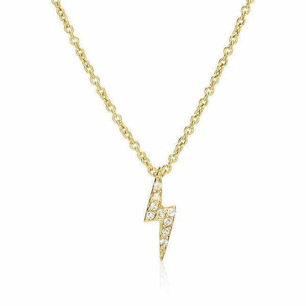 18K solid gold Storm necklace, perfect for layering. Available in yellow, rose and white gold