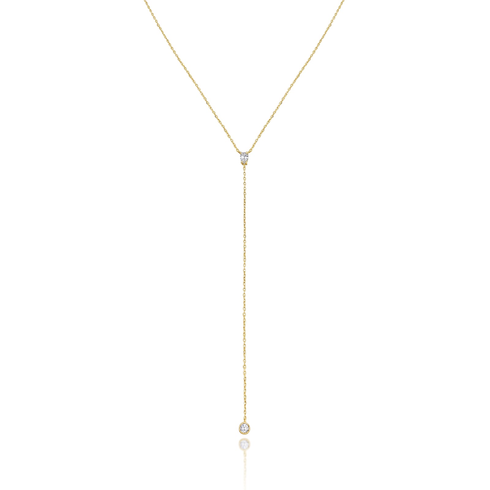 Seine Necklace with pear and round diamonds BAHIA Fine Jewellery