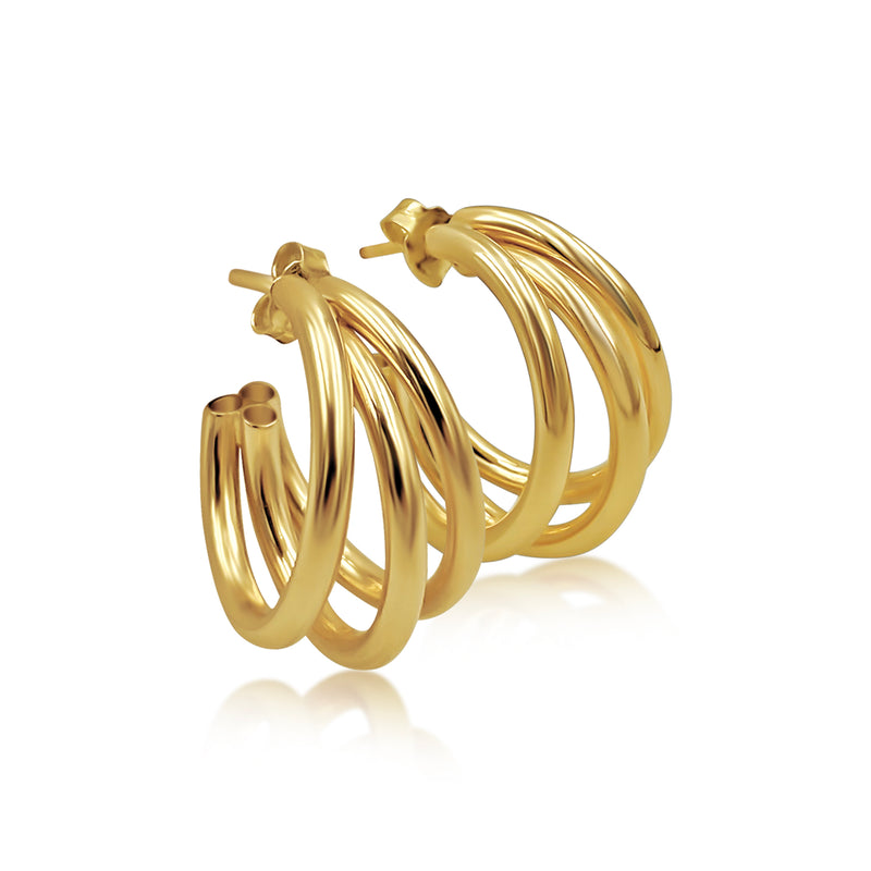 Tribeca Gold Earrings