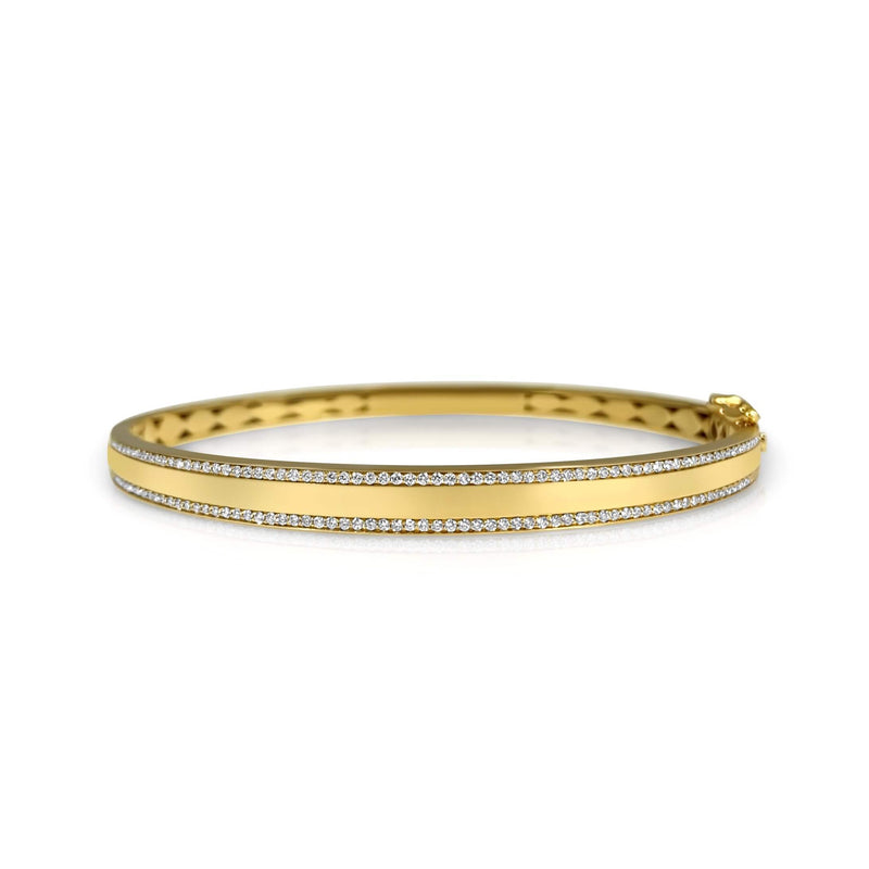 Personalized Gold Bangle Bracelet 
