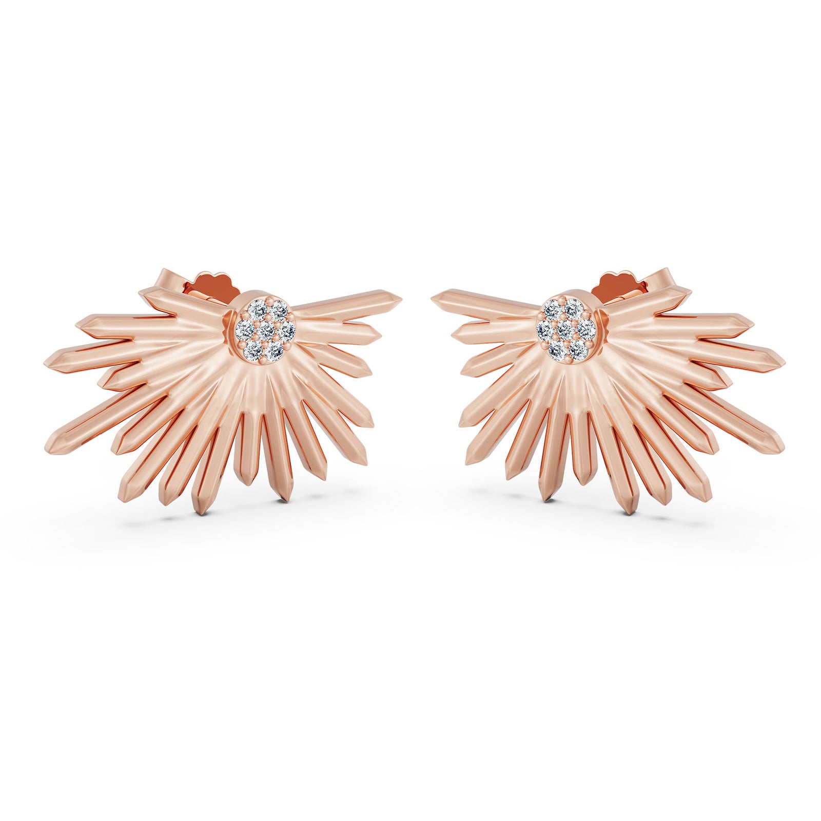 Sunrise Diamond and Gold Earrings BAHIA Fine Jewellery