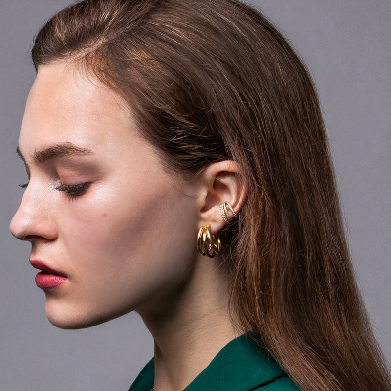 Tribeca Gold Earrings
